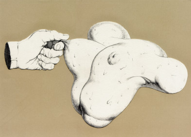 Pinch (摘まむ) / 363mm×256mm / drawing on paper / 2006